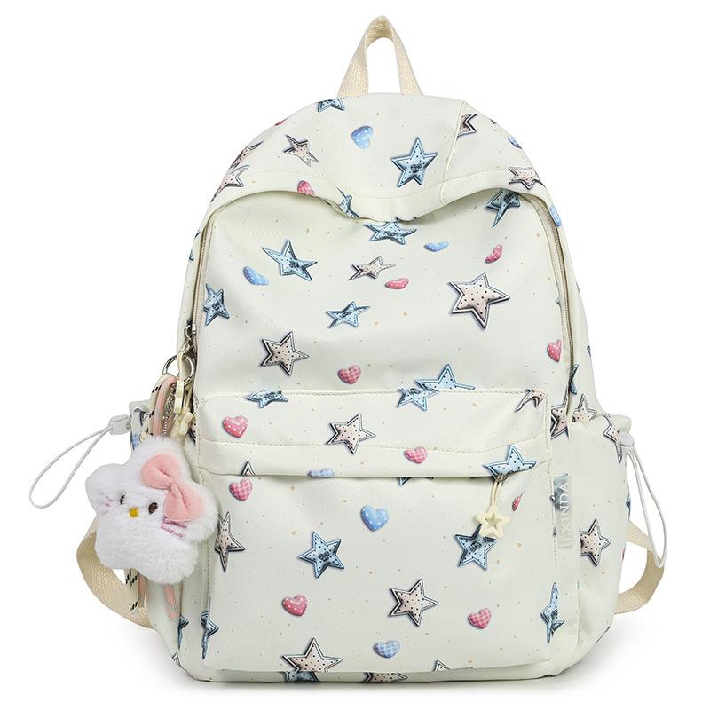 Schoolbag high-value girl schoolbag 1011 new ins wind junior high school student backpack fresh and sweet travel backpack