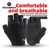 ROCKBROS gants demi-doigt SBR coussinets de paume respirant Anti-choc gants de cyclisme haute élasticité Fitness vélo gants sans doigts