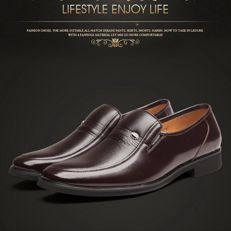 Męskie Codzienne Skórzane Buty Wygodne Miękkie Męskie Buty Formalne Modne Męskie Buty Codzienne De Vestir Hombre