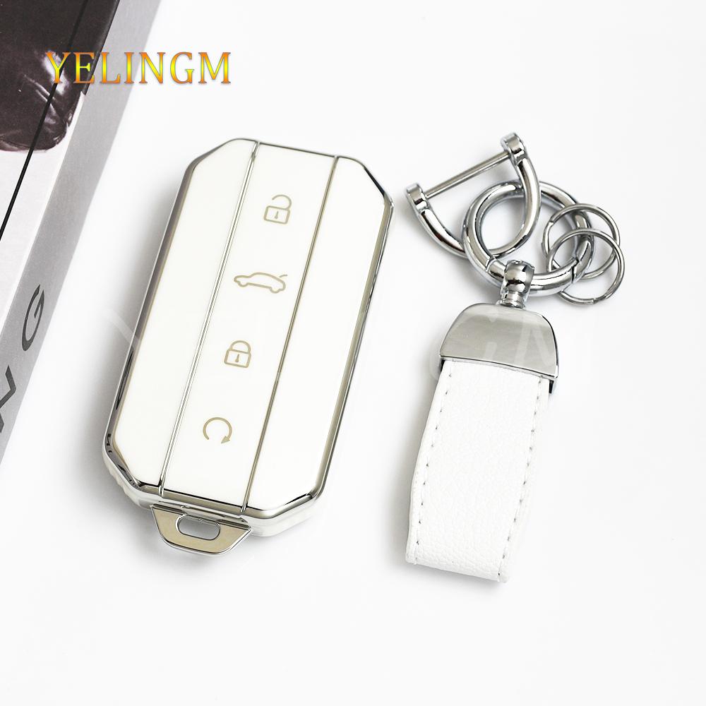 4Button Tpu Car Key Case Cover For Chery Jaecoo J5 J7 Protection Key Shell Bag Keychain Housing Holder Car Accessories