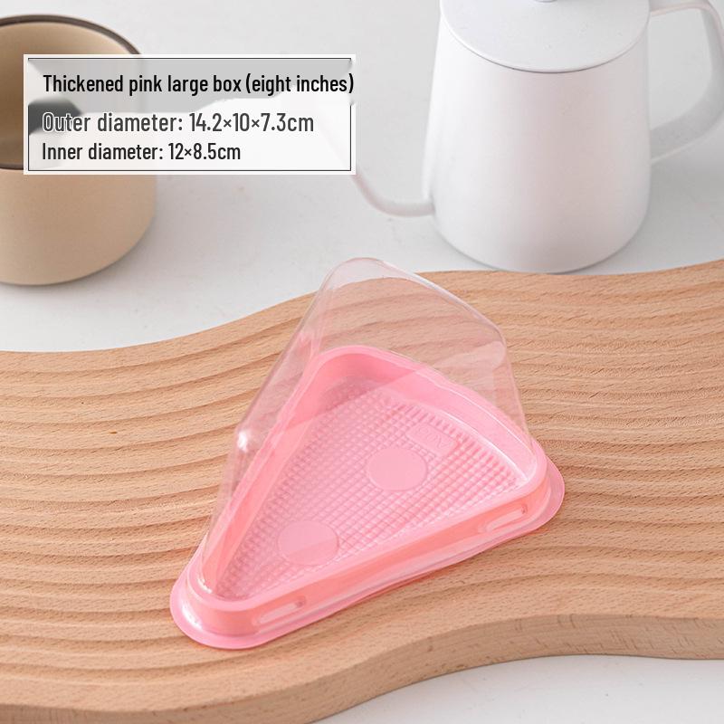 Triangle Cake Box for Mille-Feuille and Mousse Slices - Disposable, 6-Inch & 8-Inch Sizes