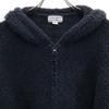 BAREFOOT DREAMS Long Sleeve Fluffy Zip Hoodie S Navy Roomwear Ron Herman Men's Used