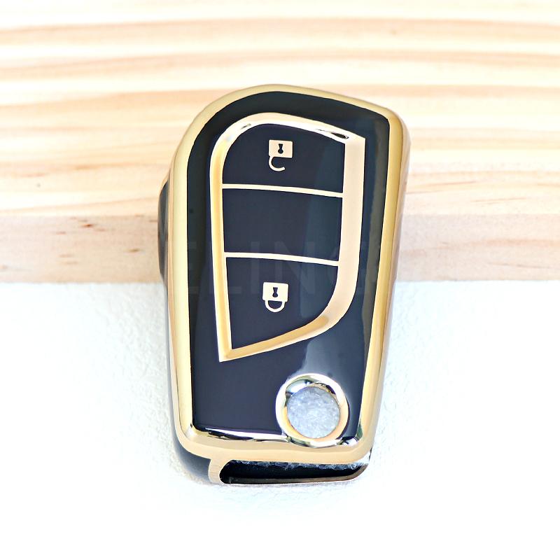 Car Key Fob Car Remote Cover Shell Case 2 3 4 Button For Toyota Hilux Corolla Highlander Rav 4 Yaris Camry Fortuner Protector