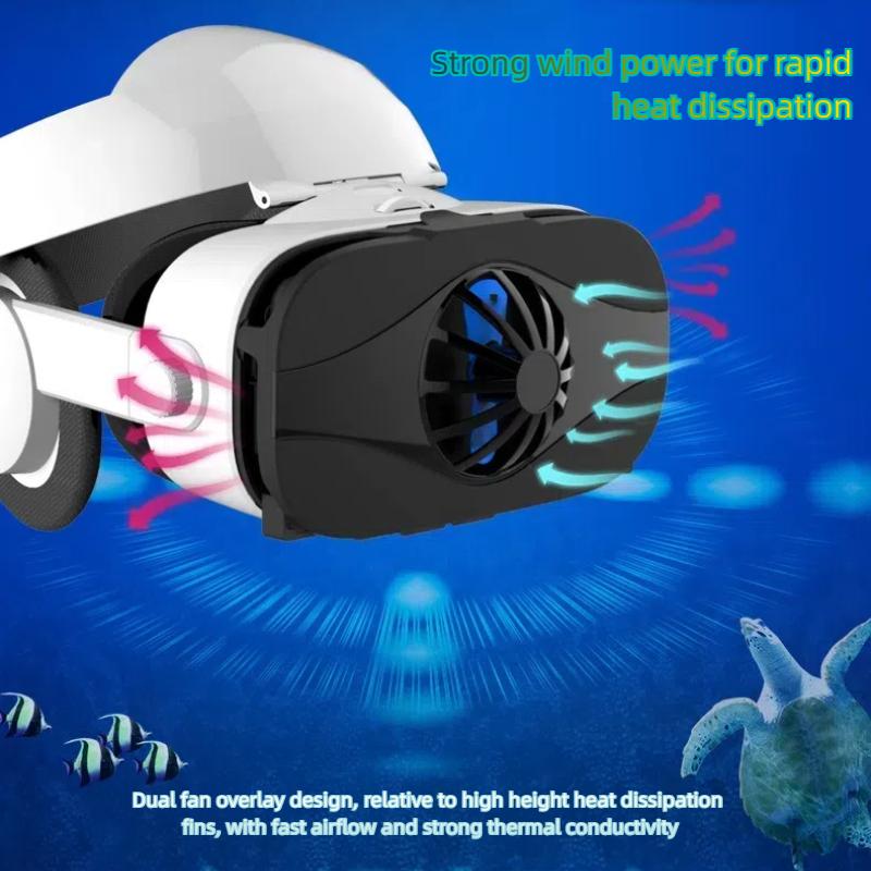 VR Virtual Reality Eye Lens Wearable 3D Glasses Helmet Headphone Version Heat Dissipation Support Game Controller
