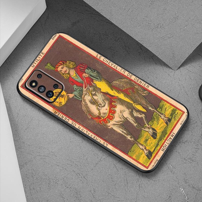 Etui Tarot Egyptien de Dusserre Art do Samsung Galaxy A12 A02S A22 A32 A52 A72 A71 A51 A41 A31 A21 A11 A50 A70 A10S A20S