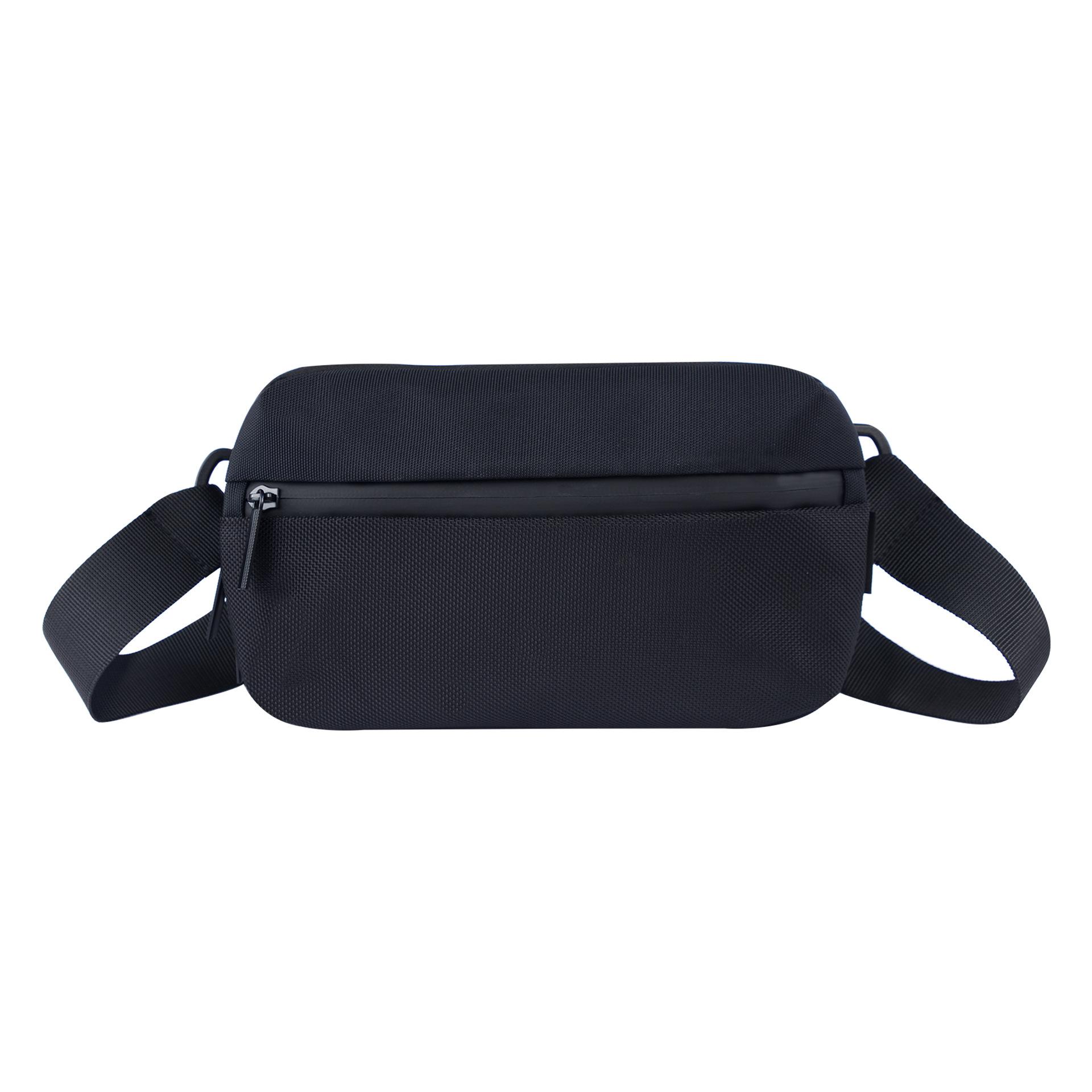 

Популярная нагрудная сумка, трендовая повседневная портативная мужская и женская сумка через плечо, модная многофункциональная спортивная сумка для бега чёрный