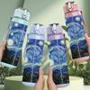 1PC Starry Night Van Gogh Painting Art 750ml Color Plastic Sports Water Bottle Leakproof Flip Straw Lid Suitable for Sports Office Home Use
