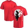 Summer Samurai Spirit Men's T-shirt Japanese style back print loose 100% cotton top T-shirt Samurai Way men's T-shirt