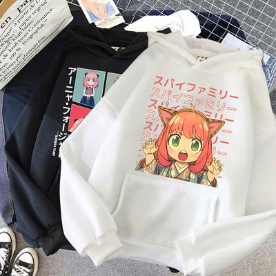 New Anime Spy X Family Hoodie Anya Forger Harajuku Kawaii Manga Graphic Sweatshirt Hoody Casual Streetwear Unisex