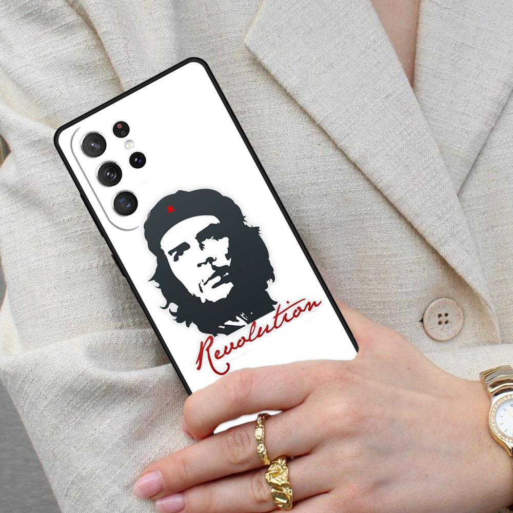 che guevara Smoking Cigar SOFT Cell Phone Case for Samsung Galaxy S26 Ultra S25 S24 S23 S22 S21 S20 Note10 Cover