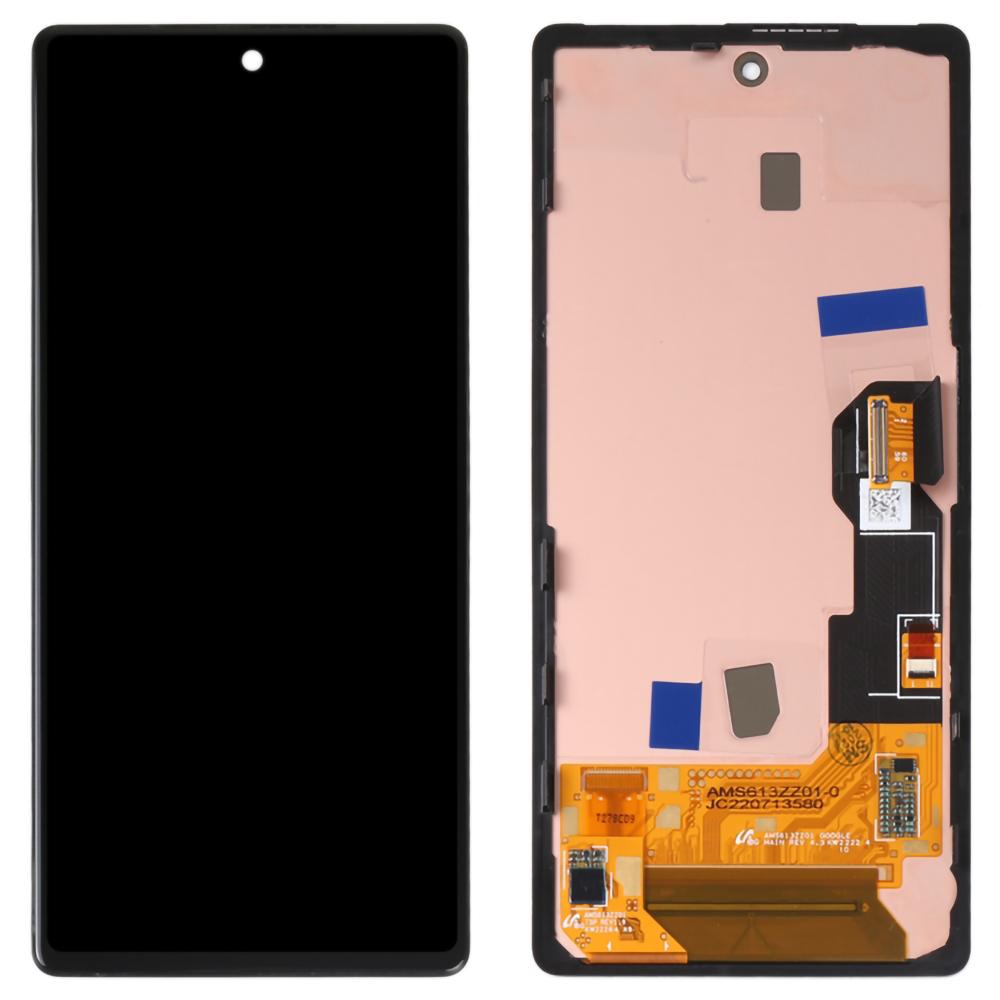 For Google Pixel 6a GX7AS/GB62Z/G1AZG OEM Grade S AMOLED Screen and Digitizer Assembly+Frame Part (without Logo)