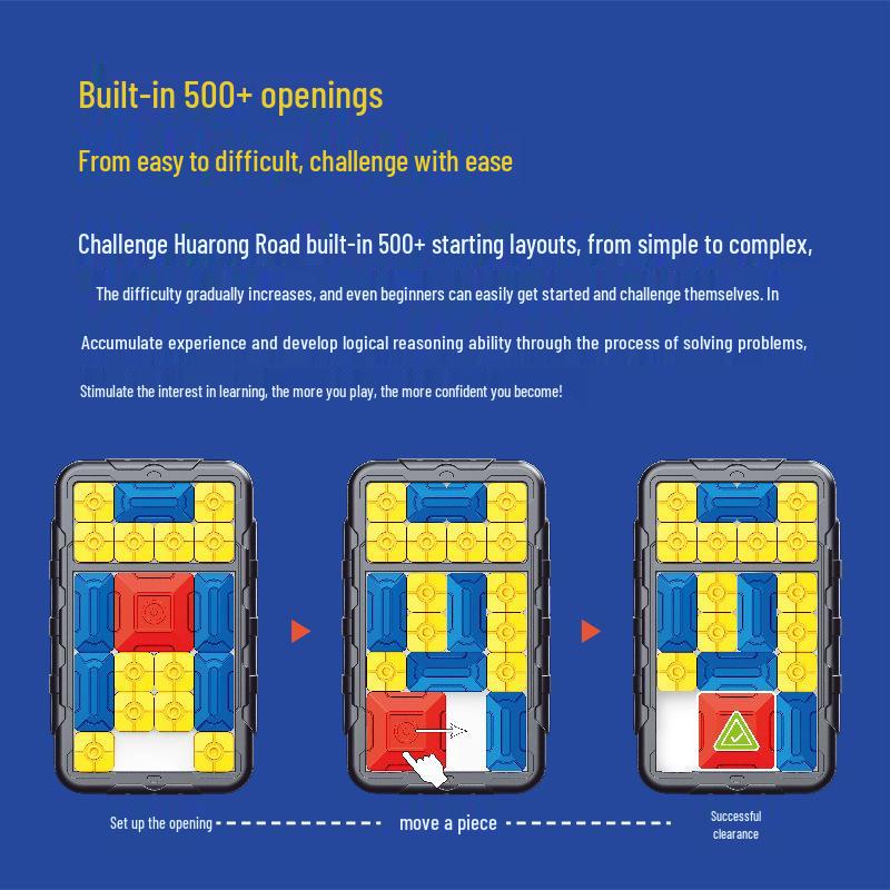 Cross Magnetic Smart Huarong Dao Educational Sliding Puzzle Toy