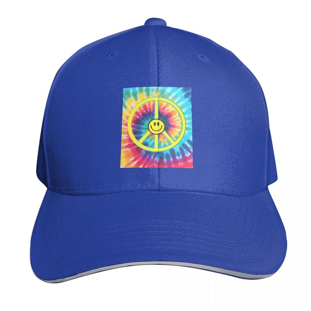 Hippy Trippy Peace Tribe Baseball Cap Christmas Hat Sunhat Foam Party Hat Streetwear Unisex Golf Wear Womens