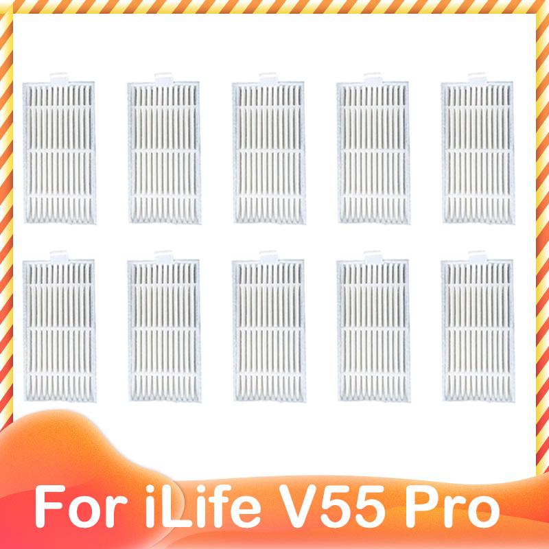 For iLife Chuwi V55 Pro Side Brush Strainer Hepa Filter Mop Cloth Replacement Pack Robotic Vacuum Cleaner Spare Kit Part