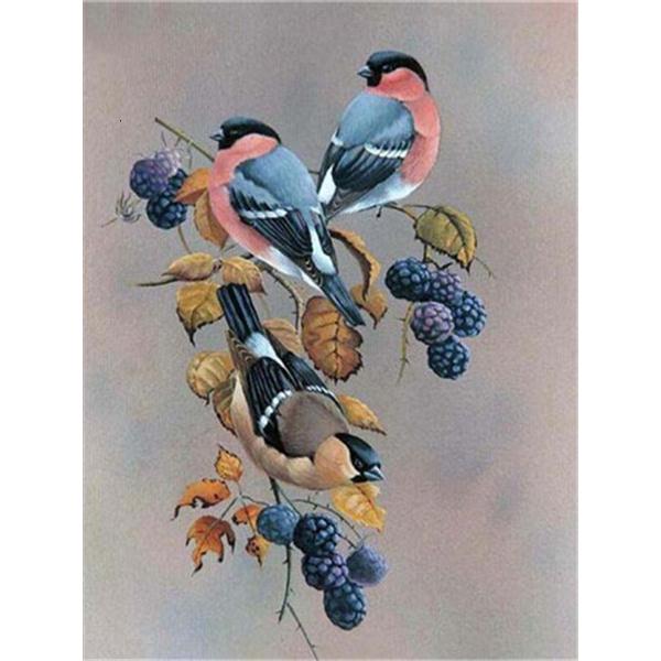 5D Diamond Painting Birds Kit DIY Full Drill Round Diamond Embroidery Animal Mosaic Picture of Rhinestones Home Decoration