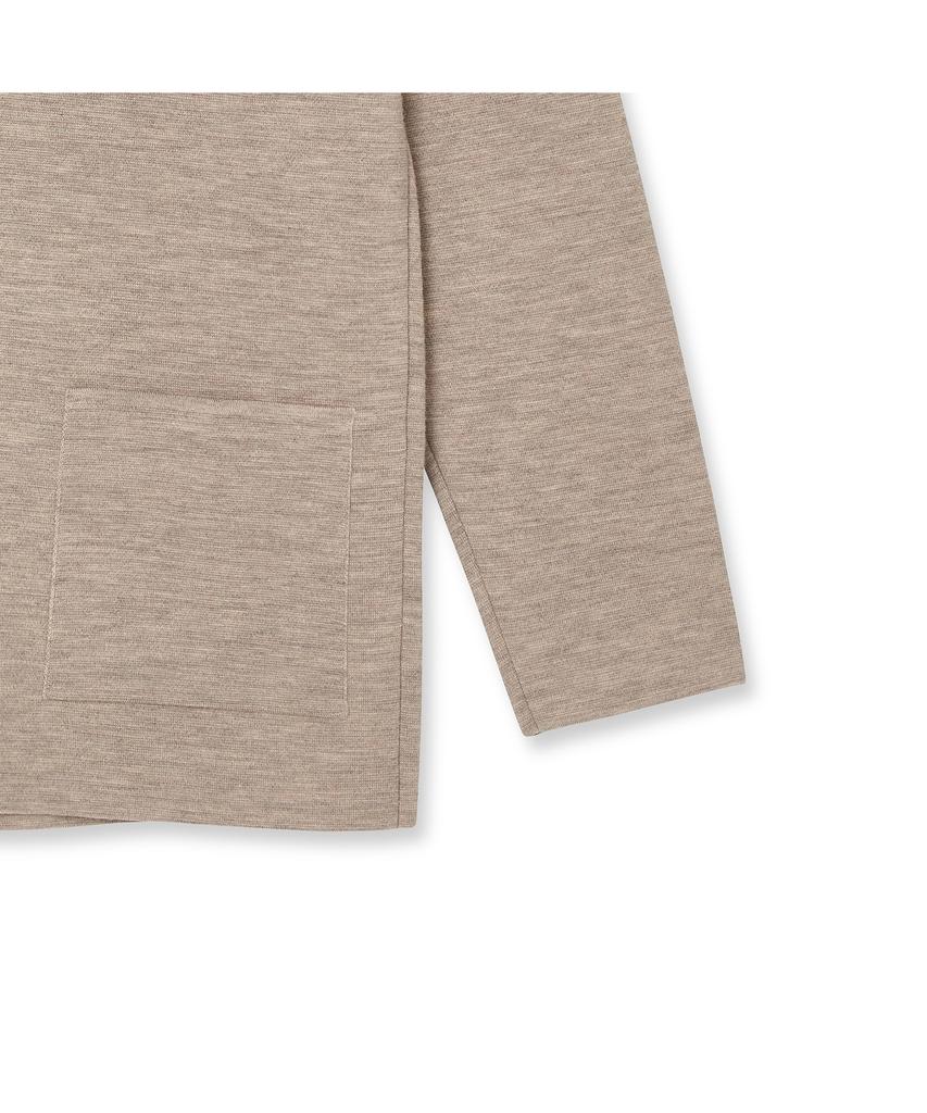 IOLO Merino Wool Milano Knit Blazer_Beige