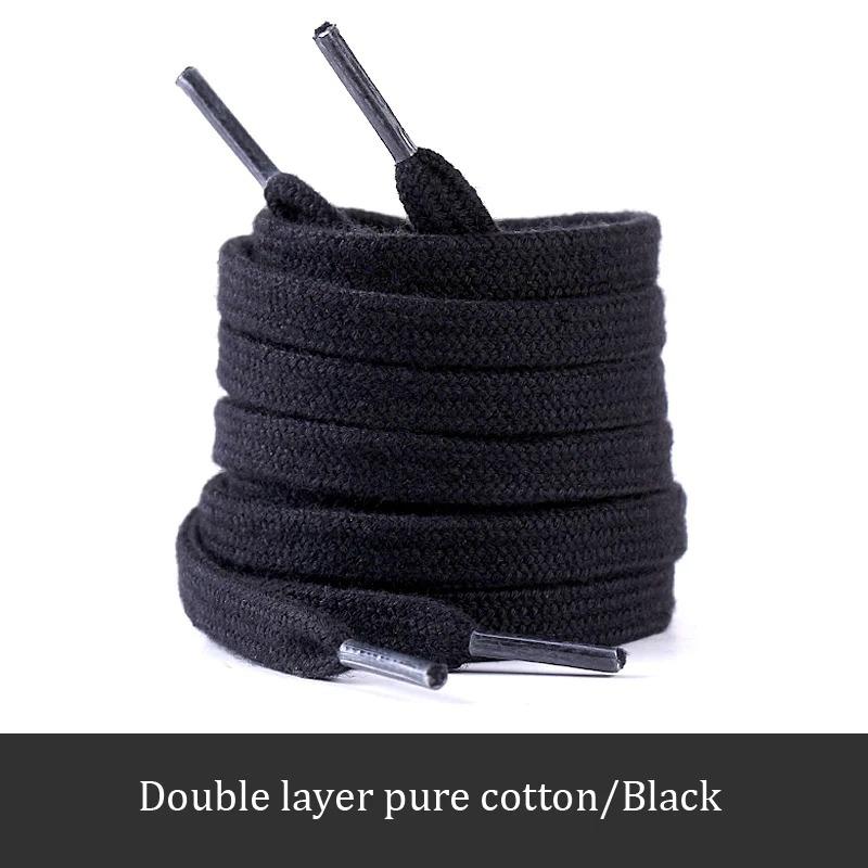 Running Sports Shoe Laces Flat Solid Shoelaces Classic Canvas Black White Shoe Laces for Sneakers Women Men Casual Shoestrings