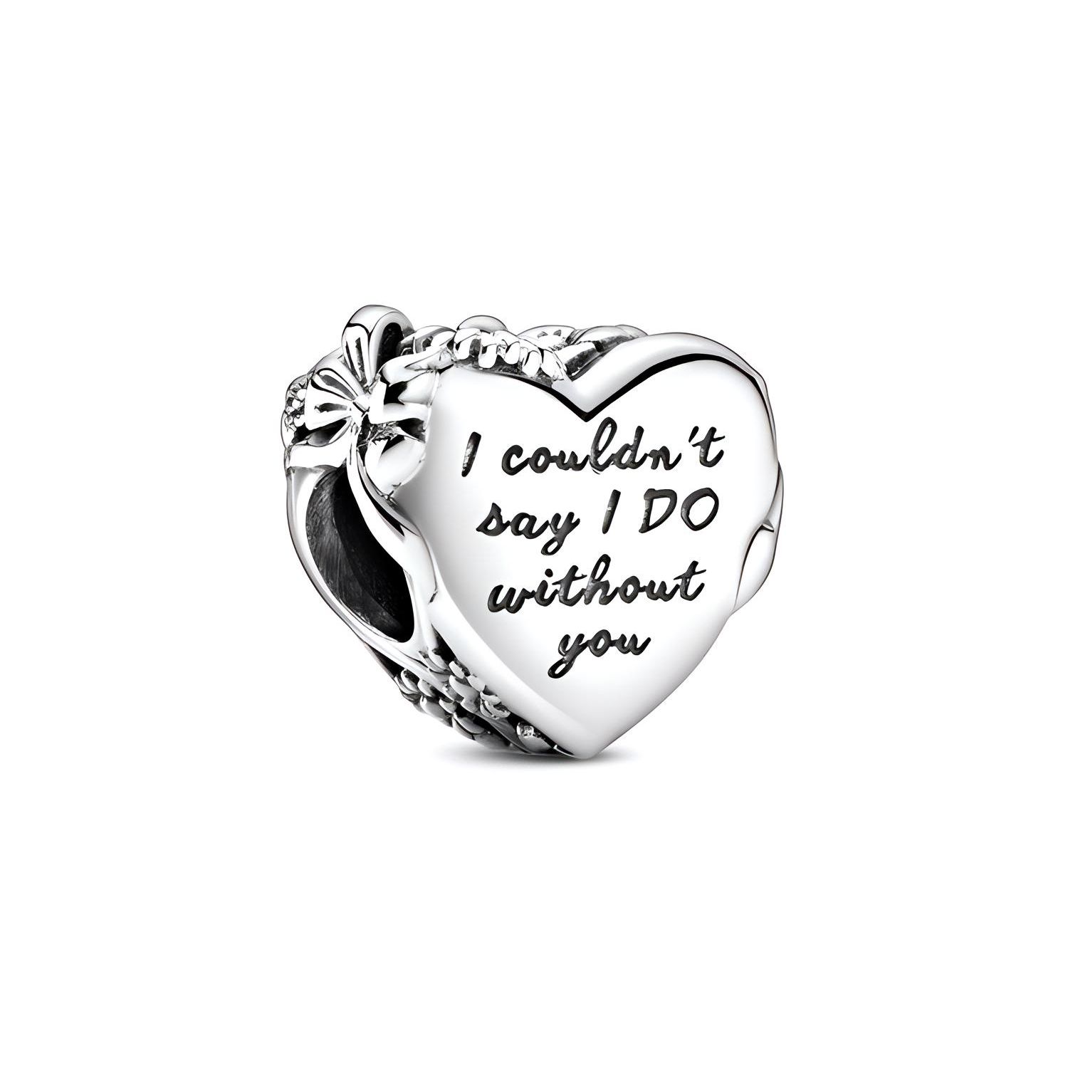 Pandora Bridesmaid Heart Charm Unisex Charm 799146C00 Silver