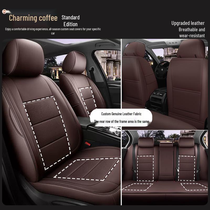 Custom-Made, All-Season, Thicker Car Seat Covers for New and Old Models, Full-Coverage
