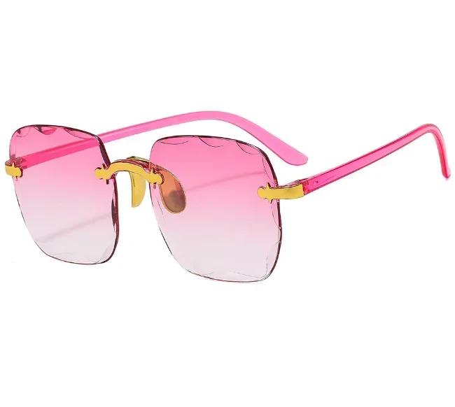 Vintage Frameless Sunglasses New Summer Sun Visors Square Sunglasses for Woman Lenses UV400 Women Sunglasses