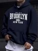 Printed Drawstring Sweatshirt Hooded Pullover Sweatshirt