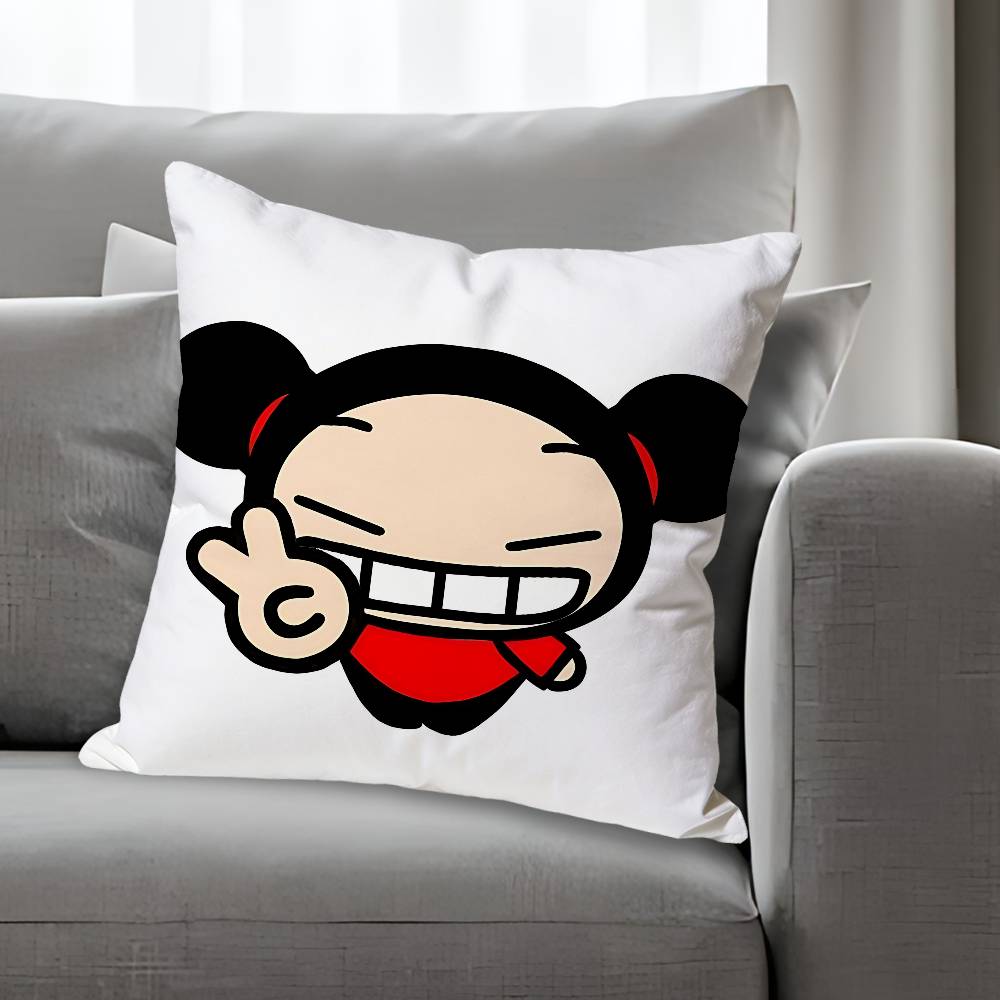PPucca Love GGaru Cute Various Sizes Square Pillow Case For Car Home Bedchamber Decor Custom Valentine gift