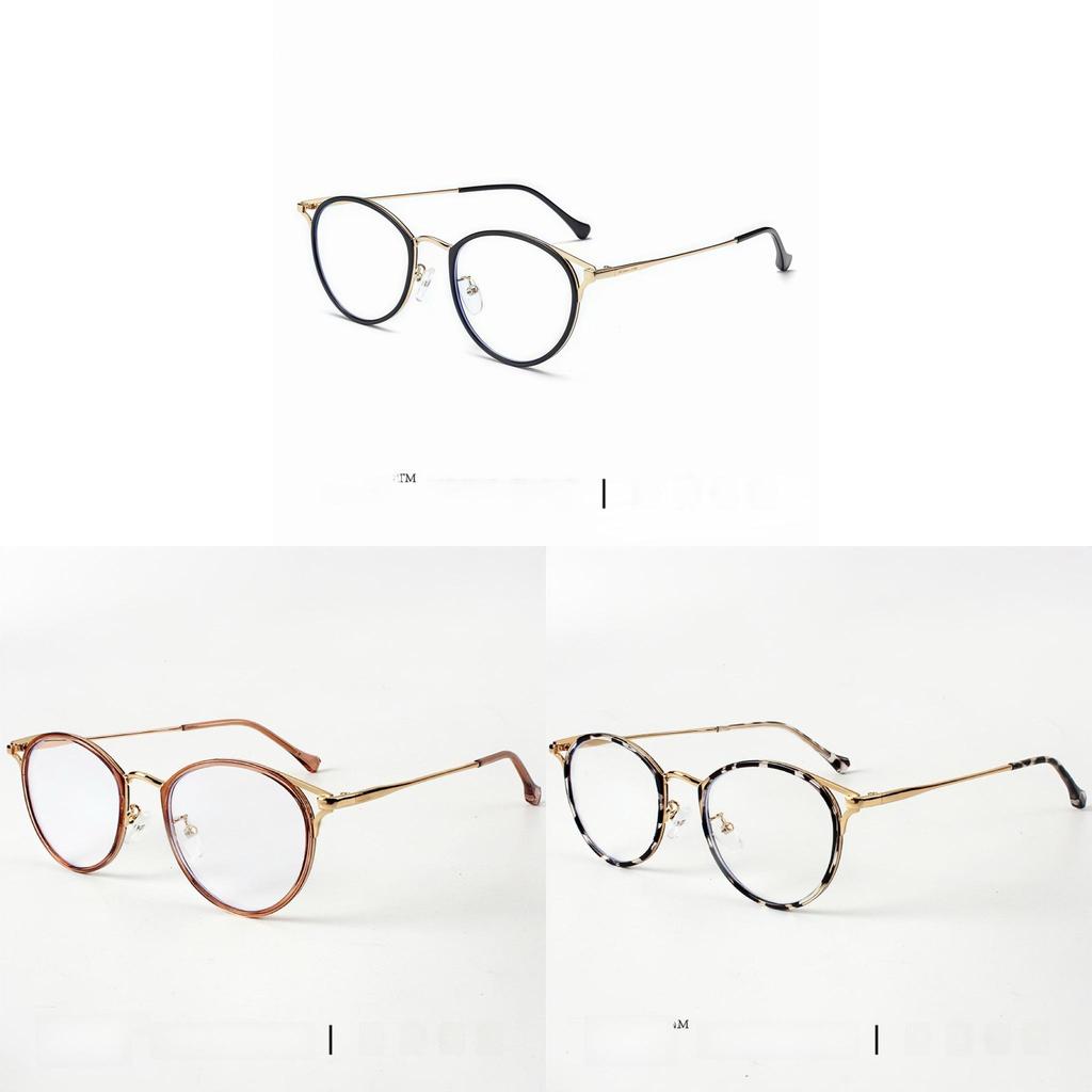 Fashion Flat Lens Eyeglasses With Tr Metal Frame For Daily Use And Gift