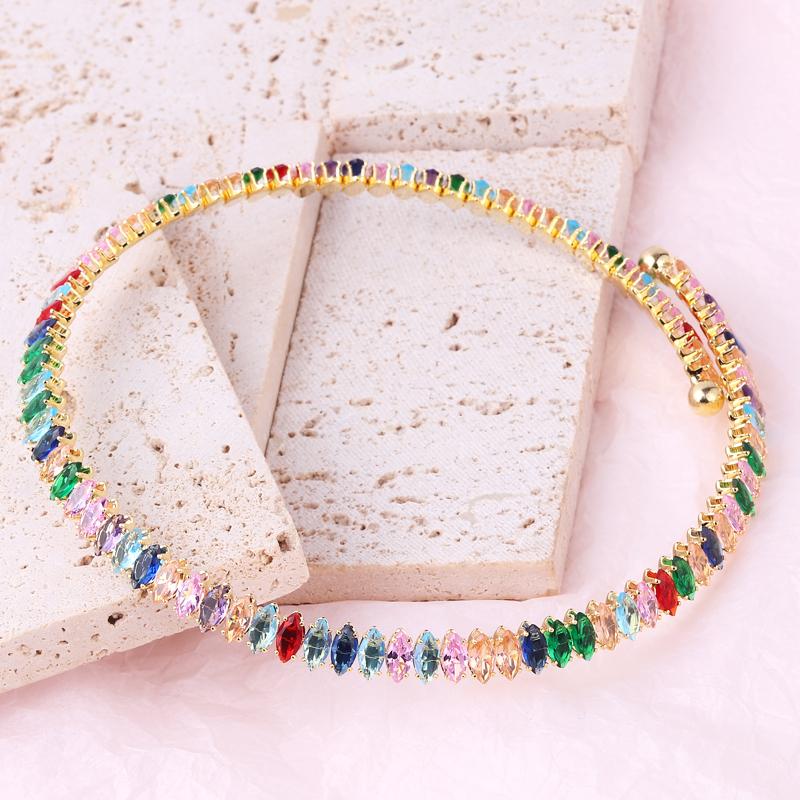 Trendy Tennis CZ Choker Necklace for Women Luxury Dazzling Crystal Iced Out Zirconia Collar Short Chain on Neck Fashion Jewelry