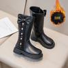 Girls Princess Boots  Winter Bowknot Soft Soled Non-slip Outdoor Comfort Children High-top Boots  Kids Leather Boots
