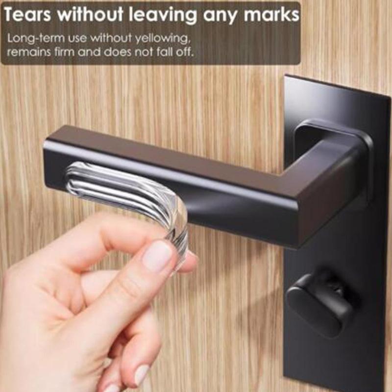 10/30pcs Silicone Door Handle Protector with Anti-Collision and Soundproof Features