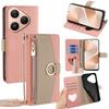 For Huawei Pura 80 Case Mirror Wallet Leather Phone Cover with Chain Shoulder Strap