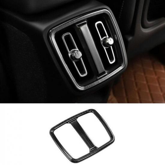 For Volvo XC40 2019-2022 Black Titanium Rear Air Outlet Vent Frame Cover Trim 1P
