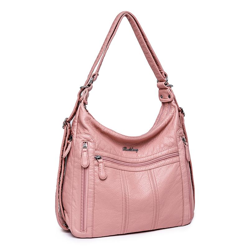 2025 New Large Capacity Middle Aged Women's Bag Multi Layer Lightweight Mother Bag Pu Leather Crossbody Bag Multifunction Shoulder Bag