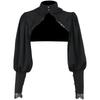 Lace Gothic Black Short Steampunk Crop Jacket Kawaii Vintage Gorgeous Palace Blouse Women Party Bolero Victorian Coat Corset