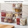 2/4/6 Fächer Schnallenversiegelter Aufbewahrungsbehälter Transparenter PET-Material Snack-Sortier-Aufbewahrungsbox Haushalts-Küchen-Organizer