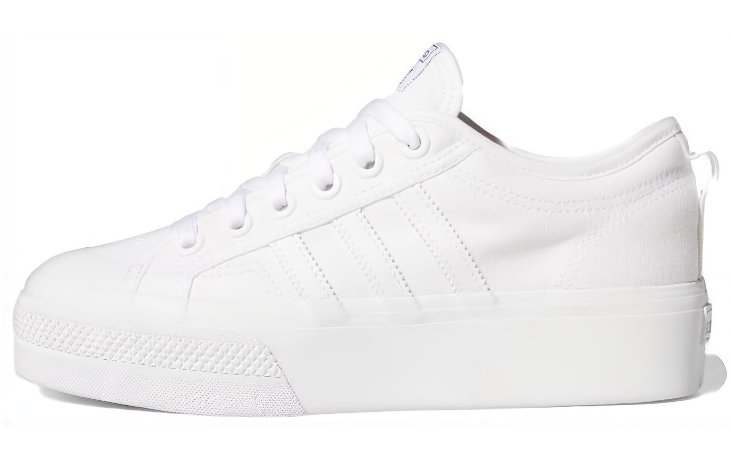 Nizza Wmns Adidas Originals Platform  Triple White  Women s FV5322 36