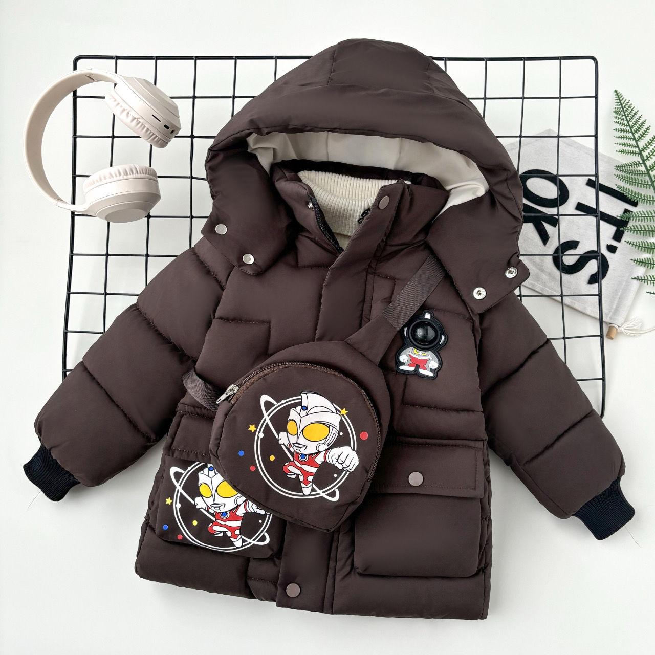 

Мальчиковая не требующая стирки флисовая куртка с толстым хлопковым утеплителем, зимнее теплое пальто, детская модная куртка с хлопковым утеплителем 140cm