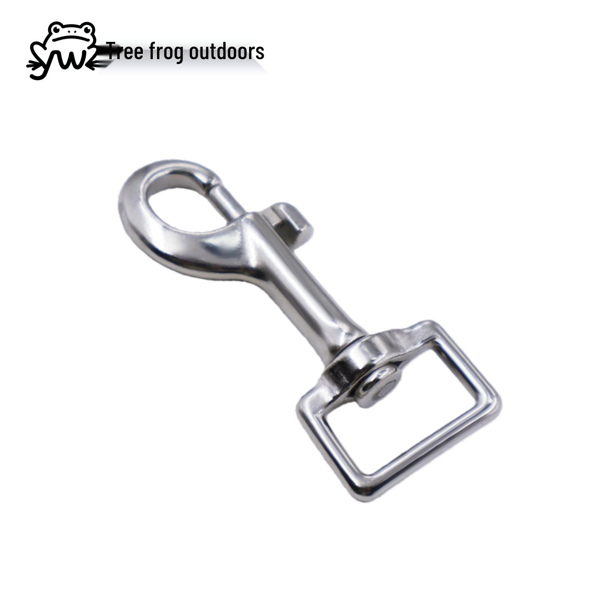 

Гачок для повідця собаки з нержавіючої сталі, одинарний, з квадратним кільцем 70mm (Inner Diameter 20mm)