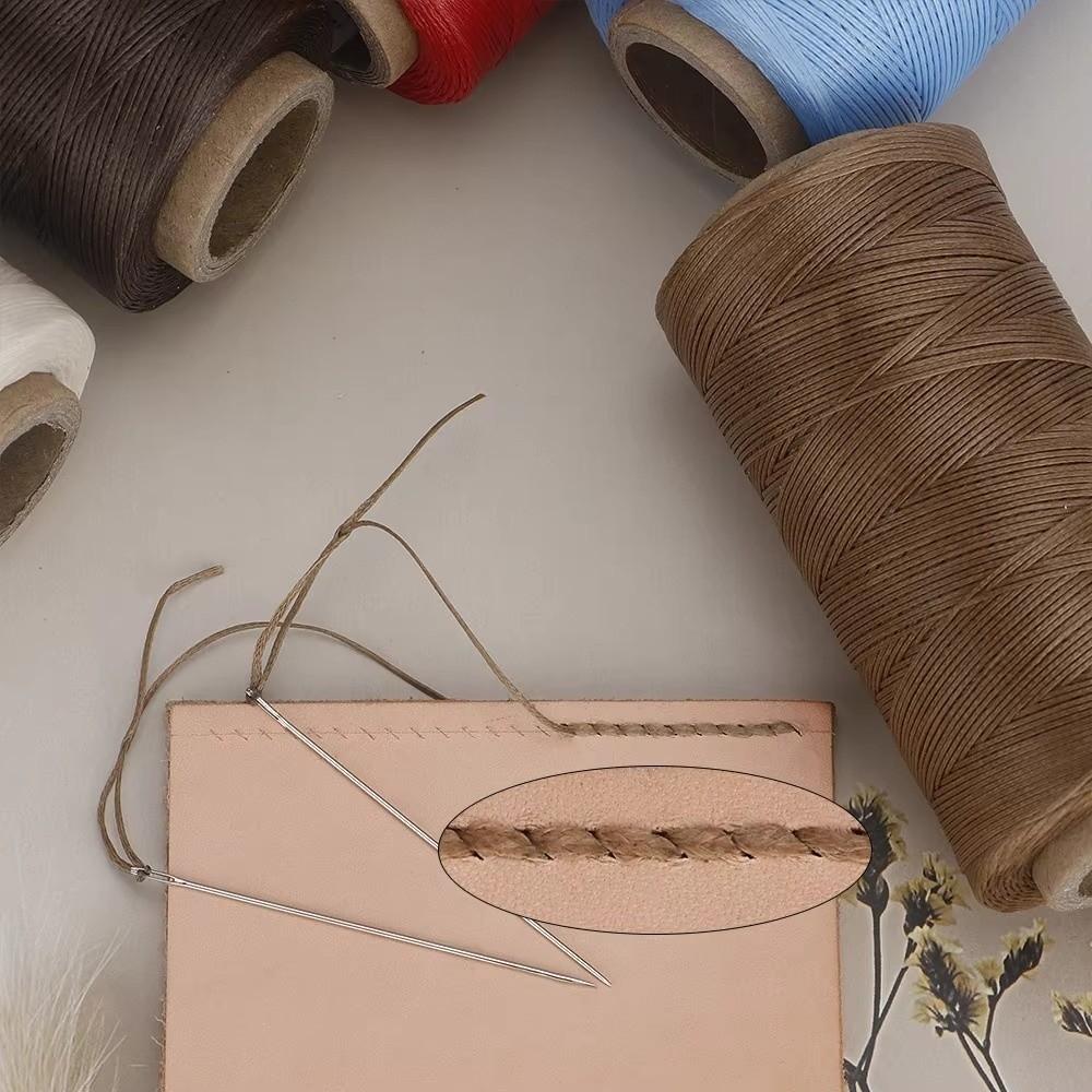 Arts Craft Wax Cotton Cord String 0.8MM Hand Stitching Thread Waxed Thread Cord Leather Repair