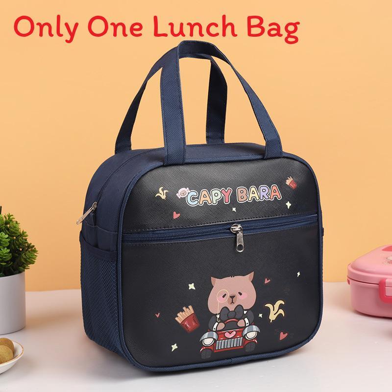 Kids Lunch Bag With Cartoon Design And Oxford Fabric For School And Travel