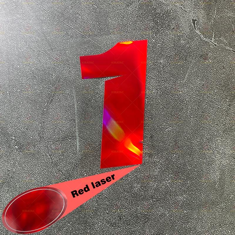 1PC Red Laser Motorcycle Number Sticker for DIY Bicycle Top Tube Frame Moto Helmet Fairing Self-adhesive Waterproof Vinyl Decal
