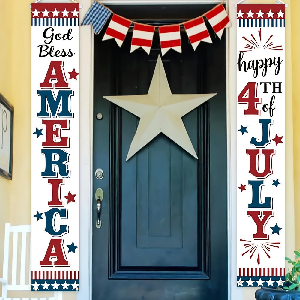 250 Anniversary Porch Banner 2026 USA America Patriotic Hanging Banners 250 Anniversary Party Door Banner for Room House