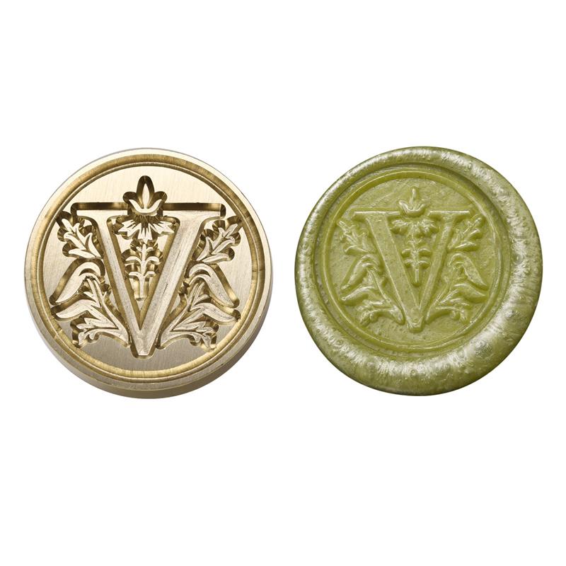 Wax Seal Copper Head Curlicue Vintage 26 Letters DIY Scrapbooking Vintage Wax Sealing Stamp Invitation/Envelop Gift