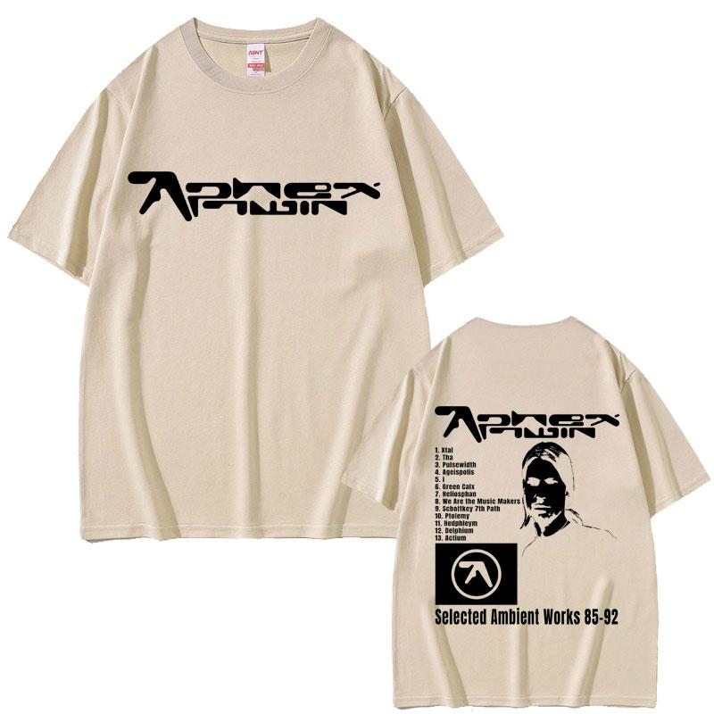 Aphex Twin Selected Ambient Works 85 92 Graphic Tshirt Unisex Women Fashion Vintage Oversized T Shirt Unisexs Casual Cotton Tshirts