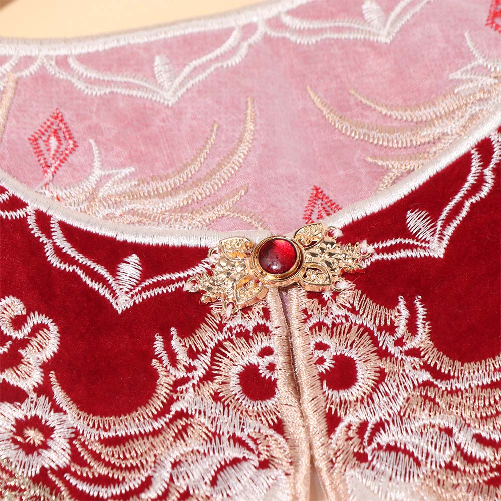 Chinese Style Hanfu Shoulder Collar Embroidered Cheongsam Shawl  for Clothes Decoration