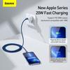 Cable Baseus  Baseus CAJY000303 Lightning - USB-C PD Cable 20W 480Mb/s 2m - Blue