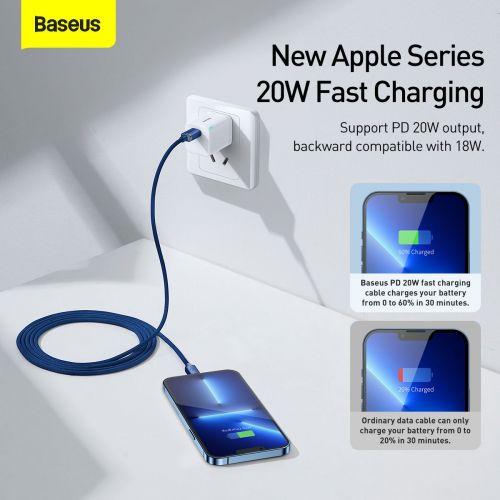 Cable Baseus  Baseus CAJY000303 Lightning - USB-C PD Cable 20W 480Mb/s 2m - Blue