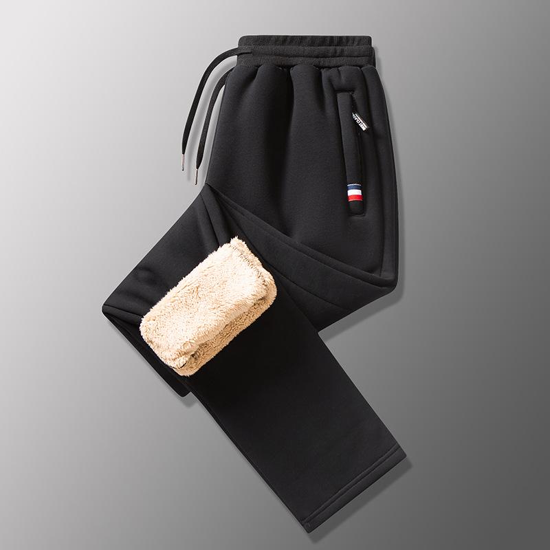 New Winter Men's Thick Warm Sweatpants Men's Sports Large Size Cashmere Pants Trend