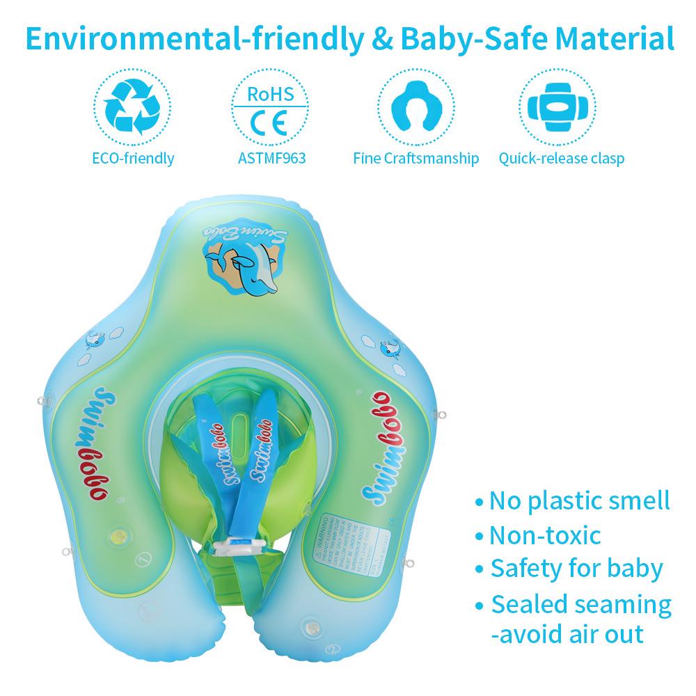 Swimbobo Baby Underarm Swim Ring with Sunshade - Children's Pool Float