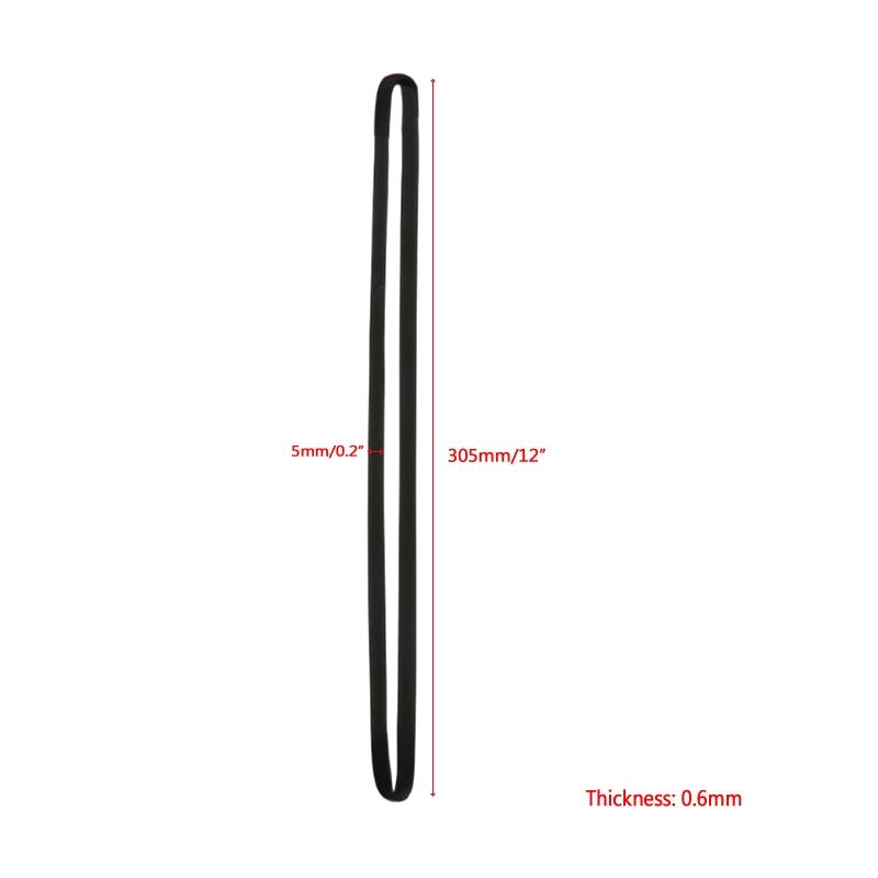 2 buc 627mm x 5mm x 0.6mm Curea Largă Plată pentru Aparat Casetofon Asortată Curea Comună Recorder Repetor Curea de Cauciuc